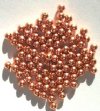 100 4mm Round Solid Copper Metal Beads